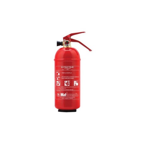 Extincteur à poudre polyvalente ABC 2 Kg